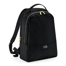 Load image into Gallery viewer, Backpack - Black (Gold Zip)