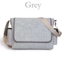 Load image into Gallery viewer, Baby Changing Bag Grey Initial