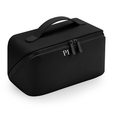 Load image into Gallery viewer, Flat Lay Make Up Bag - Black (Black Zip) Large