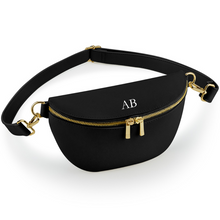 Load image into Gallery viewer, Waist Bag - Black (Gold Zip)