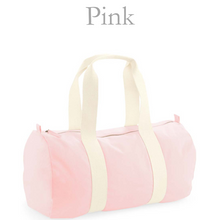 Load image into Gallery viewer, Barrel Bag Pink Name