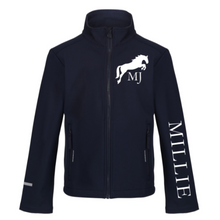 Load image into Gallery viewer, Young Rider Soft Shell Jacket - Navy