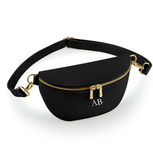 Load image into Gallery viewer, Waist Bag - Black (Gold Zip)