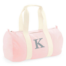 Load image into Gallery viewer, Barrel Bag Pink Initial