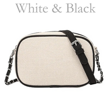 Load image into Gallery viewer, Cross Body Bag White & Black