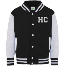 Load image into Gallery viewer, Varsity Jacket Black/Grey