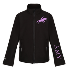 Load image into Gallery viewer, Young Rider Soft Shell Jacket - Black