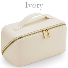 Load image into Gallery viewer, Flat Lay Make Up Bag - Ivory Large