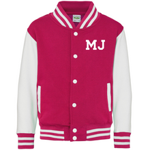Load image into Gallery viewer, Varsity Jacket Pink/White