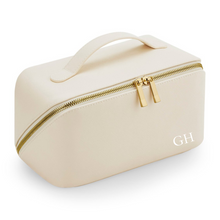 Load image into Gallery viewer, Flat Lay Make Up Bag - Ivory Large