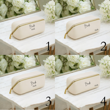 Load image into Gallery viewer, Bride Lay Flat Make Up & Accessories Bag Small