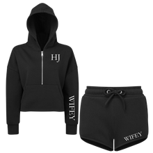 Load image into Gallery viewer, Wifey Cropped Hoodie & Shorts Set