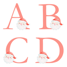 Load image into Gallery viewer, Alphabet Christmas Mug - Red Santa Face Red Letter