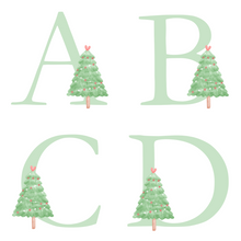 Load image into Gallery viewer, Alphabet Christmas Mug - Green Tree Green Letter