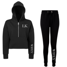 Load image into Gallery viewer, Wifey Cropped Hoodie & Jogger Set