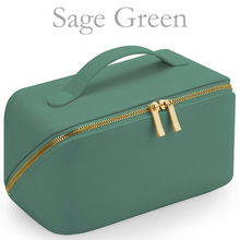 Load image into Gallery viewer, Flat Lay Make Up Bag - Sage Green Large