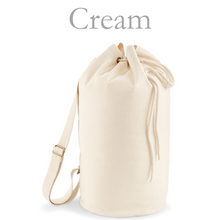 Load image into Gallery viewer, Fitness Duffle Bag Cream