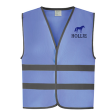 Load image into Gallery viewer, Young Rider Hi Vis Vest - Sky