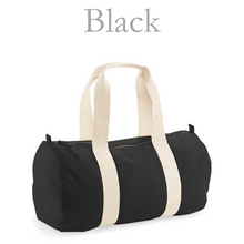 Load image into Gallery viewer, Fitness Barrel Bag Black