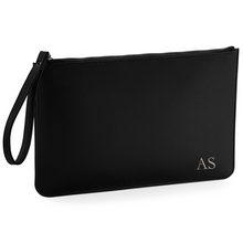 Load image into Gallery viewer, Clutch Bag - Black (Black Zip)