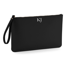 Load image into Gallery viewer, Clutch Bag - Black (Gold Zip)