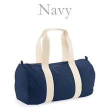 Load image into Gallery viewer, Fitness Barrel Bag Navy