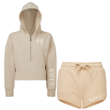 Load image into Gallery viewer, Wifey Cropped Hoodie & Shorts Set