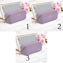 Load image into Gallery viewer, Name Lay Flat Make Up & Accessories Bag Small