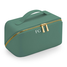 Load image into Gallery viewer, Flat Lay Make Up Bag - Sage Green Large