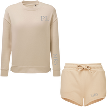 Load image into Gallery viewer, Mrs Side Zipped Sweatshirt & Short Set