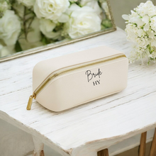 Load image into Gallery viewer, Bride Lay Flat Make Up & Accessories Bag Small