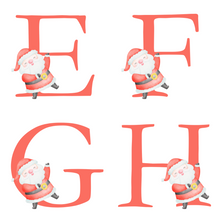Load image into Gallery viewer, Alphabet Christmas Mug - Red Santa Red Letter