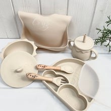Load image into Gallery viewer, Beige Silicone Weaning Set