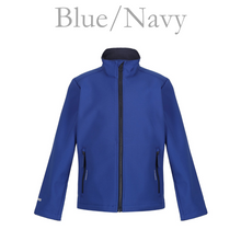 Load image into Gallery viewer, Young Rider Soft Shell Jacket - Blue/Navy