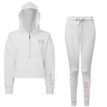Load image into Gallery viewer, Bride Cropped Hoodie & Jogger Set