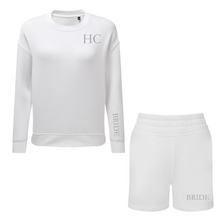 Load image into Gallery viewer, Bride Side Zipped Sweatshirt & Long Shorts Set