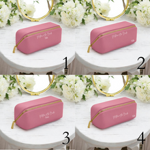 Load image into Gallery viewer, Mother of the Bride Flat Make Up & Accessories Bag Small