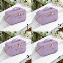 Load image into Gallery viewer, Chief Bridesmaid Lay Flat Make Up & Accessories Bag Large