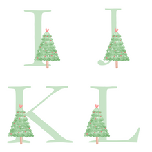 Load image into Gallery viewer, Alphabet Christmas Mug - Green Tree Green Letter