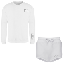 Load image into Gallery viewer, Mrs Side Zipped Sweatshirt & Short Set