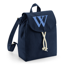 Load image into Gallery viewer, Backpack Navy Initial