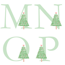 Load image into Gallery viewer, Alphabet Christmas Mug - Green Tree Green Letter