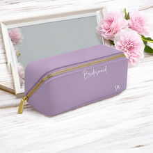 Load image into Gallery viewer, Bridesmaid Lay Flat Make Up & Accessories Bag Small