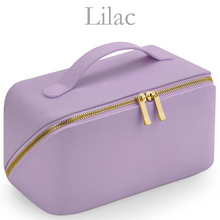 Load image into Gallery viewer, Flat Lay Make Up Bag - Lilac Large
