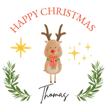 Load image into Gallery viewer, Happy Christmas Mug - Reindeer (Front)