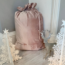 Load image into Gallery viewer, Luxury Velvet Christmas Sack - Pink