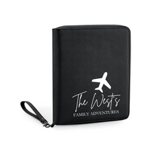 Load image into Gallery viewer, Travel Document Organiser - Family Adventures Plane