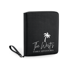 Load image into Gallery viewer, Travel Document Organiser - Family Adventures Palm Tree