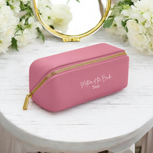 Load image into Gallery viewer, Mother of the Bride Flat Make Up & Accessories Bag Small