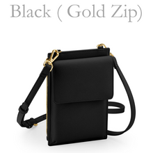 Load image into Gallery viewer, Mobile Phone Case  - Black (Gold Zip)